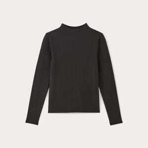 Everlane Women's Form Funnel-Neck T-Shirt in Black, Size Small